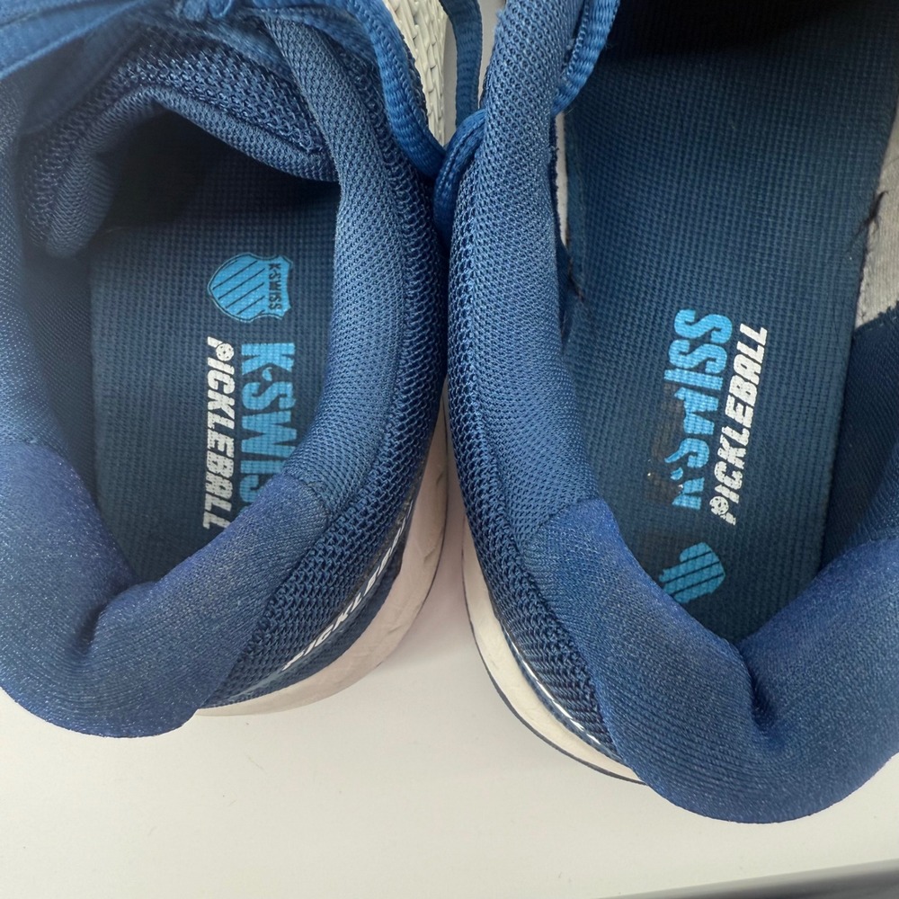 K-Swiss Mens Pickleball Shoes Tennis Sneakers Size 10 White Blue DuraWrap - Picture 11 of 11